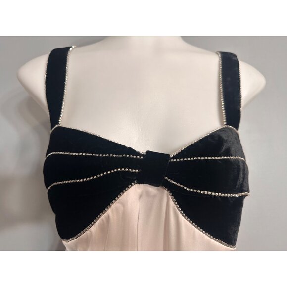 Stellah nyc rhinestone velvet bow camisole nwt Small - Picture 3 of 11